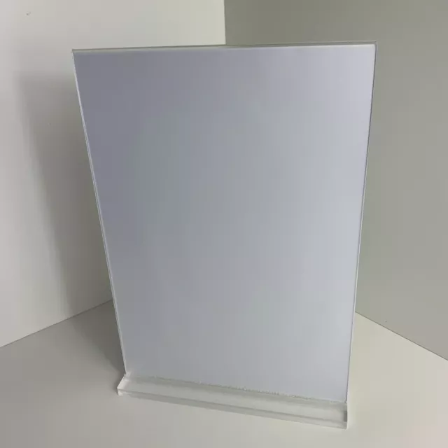 Table Counter Plastic Acrylic Perspex Holder Display Menu Stand  A4 4 Pack