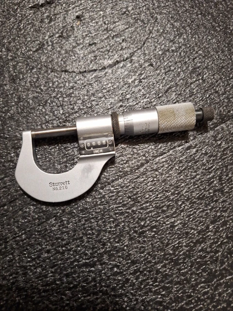 Starrett 216RL-1 Digital Outside Micrometer, 0-1"
