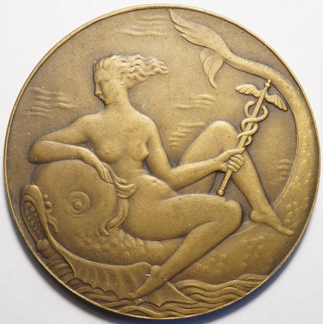 JOLIE MEDAILLE ART DECO POUR LA VILLE DU HAVRE (Gr. : Poisson)