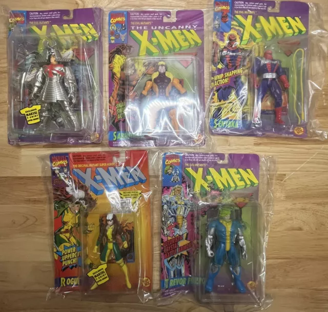 toy biz the evil mutants xmen lot of 5 1990s