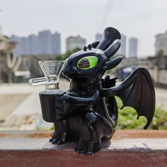 5.5inch Black Dragon Monster Hookah Silicone Smoking Bong Hand Pipes Water Pipe