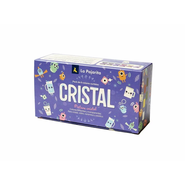 Témperas La Pajarita Crystal 6 Piezas Multicolor