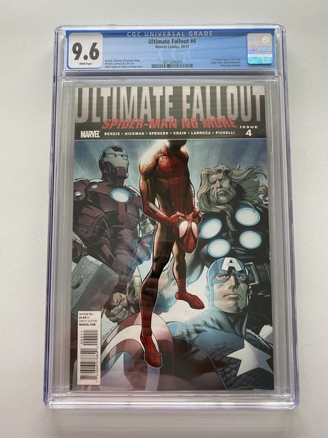 ULTIMATE FALLOUT #4 CGC 9.6 1st MILES MORALES Spider-man NM+ Spider-verse