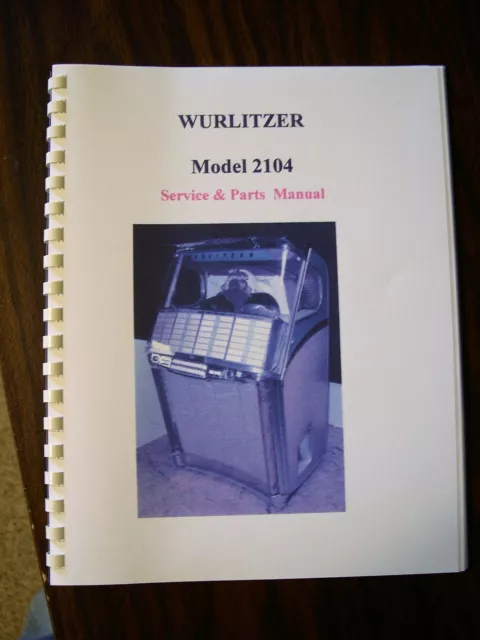 Wurlitzer Model 2104 Jukebox Manual