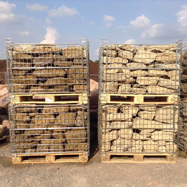 1,2 t piedras de pared seca € 285 /t muro de piedra natural piedras de pared cal de mejillón
