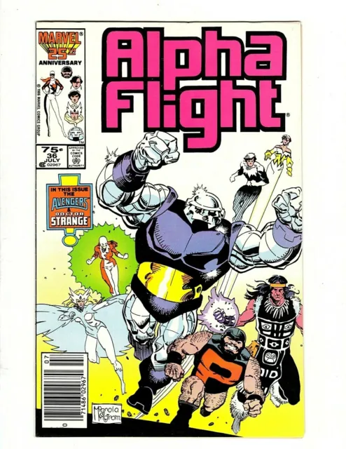 Alpha Flight #36 Marvel 25th Anniversary 1986 Marvel Comics Group VF+ Board/Bag!