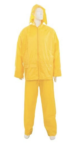 Silverline 2 Piece Rain Suit, Yellow, Large