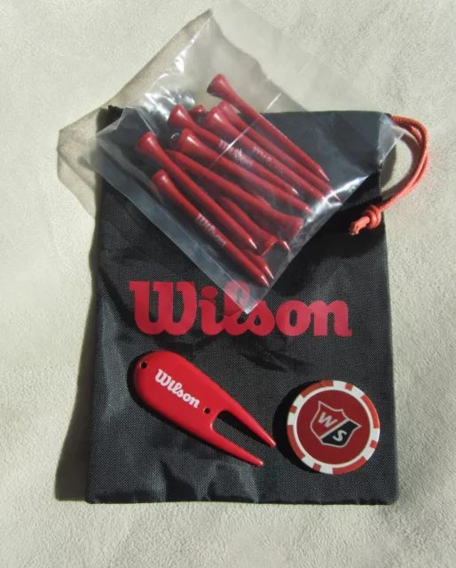 ⛳ WILSON Golf Kit Pouch Zubehör Bag ⛳ Tasche für die Golfbälle & Tees - NEU!!