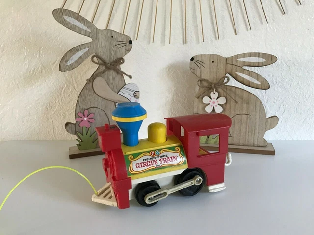 PETIT TRAIN CIRCUS TRAIN 991 de Fisher Price avec animaux 70's ancien
