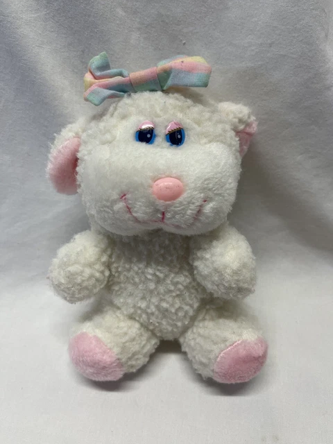 MTY International lamb plush stuffed animal Teddy Bear Easter spring 7” Vintage