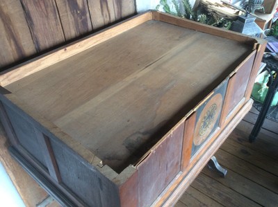 Antique J. & P. Coats Spool Cabinet, Wood , 6 Drawer , Best Six Cords, 34x14x22 10