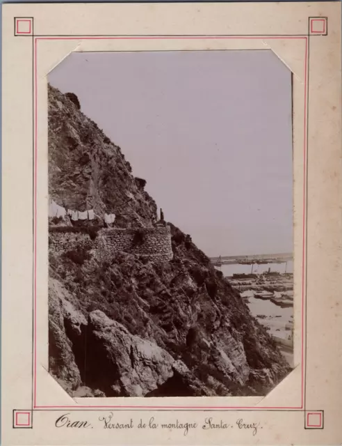 Algérie, Oran, Versant de Santa-Cruz, Vintage print, circa 1900 Tirage vintage p