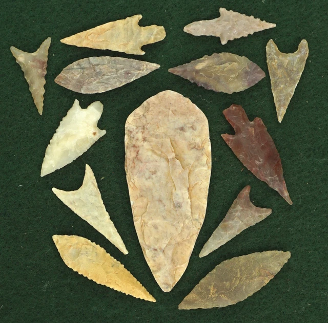 Awesome Group of High Grade Arrowheads  * Saharan Neolithic * Authentic *