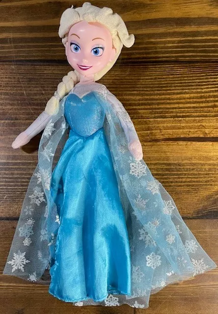 Disney, Frozen, Elsa, niños, niñas, juguete, muñeca, peluche de 15"" de alto, relleno