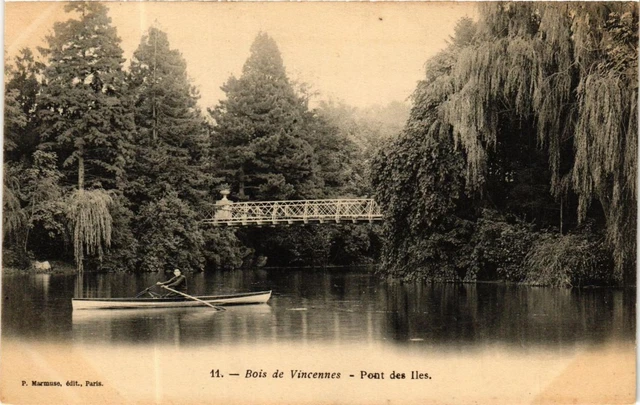 CPA PARIS 12th Bois de Vincennes. Bridge of the Islands. P. Marmuse (241417)
