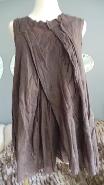 Rundholz Dip Top Tunique Destructuré Chocolat Taille S Neuf/Etiquette