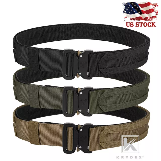 KRYDEX Tactical Belt 1.75 inch Heavy Duty Belt Rigger Belt Quick Release Nylon