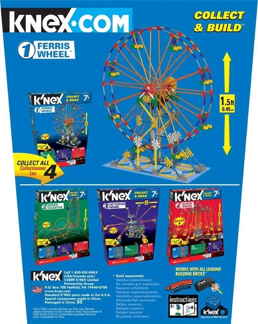 K'NEX KNEX RIESENRAD Serie 1 Sammeln Bauen Vergnügungspark 478