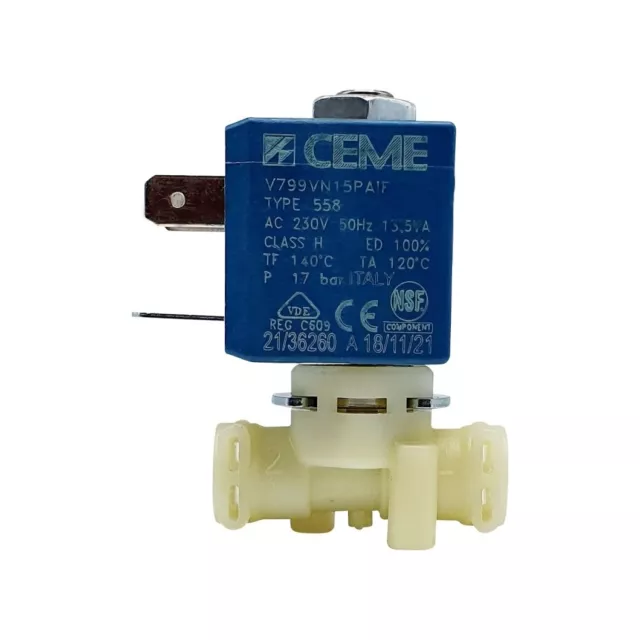 CEME V799VN15PAIF Électrovanne 2 Façon 17 BAR 230V pour Solis 115 Machine à Café