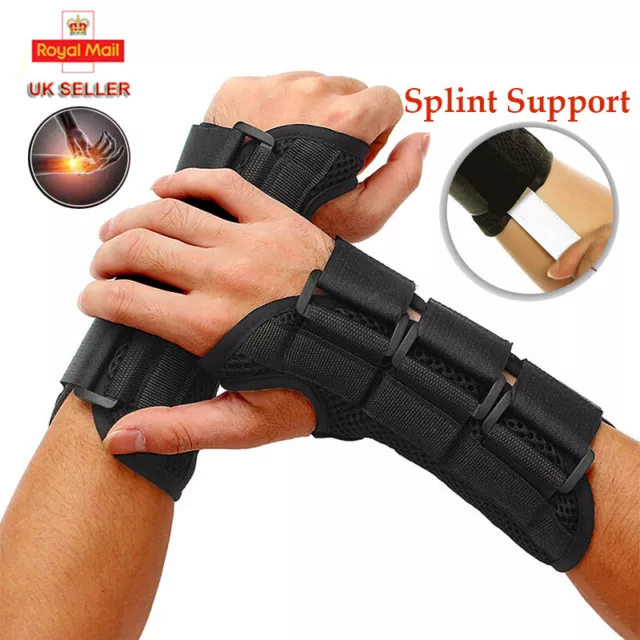 Wrist Support Strap Splint Brace for Sprain Injury Pain Fracture Left Right RSI