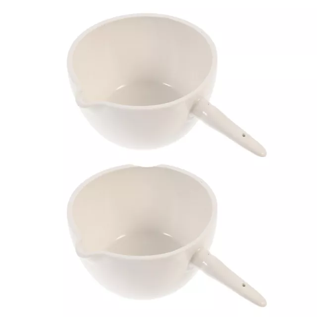 2 Pcs D'évaporation Plat Rond Bol Vasque En Porcelaine