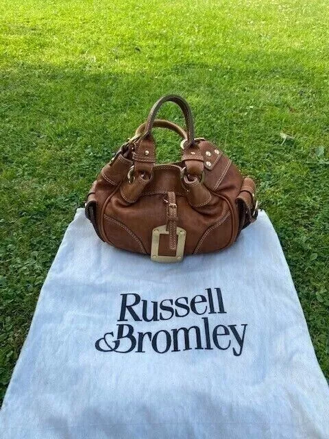 SUPERB RUSSELL BROMLEY Via Repubblica Tan Leather Handbag