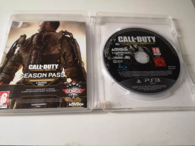Call of Duty : Advanced Warfare Playstation 3 MANQUE NOTICE TBE 2