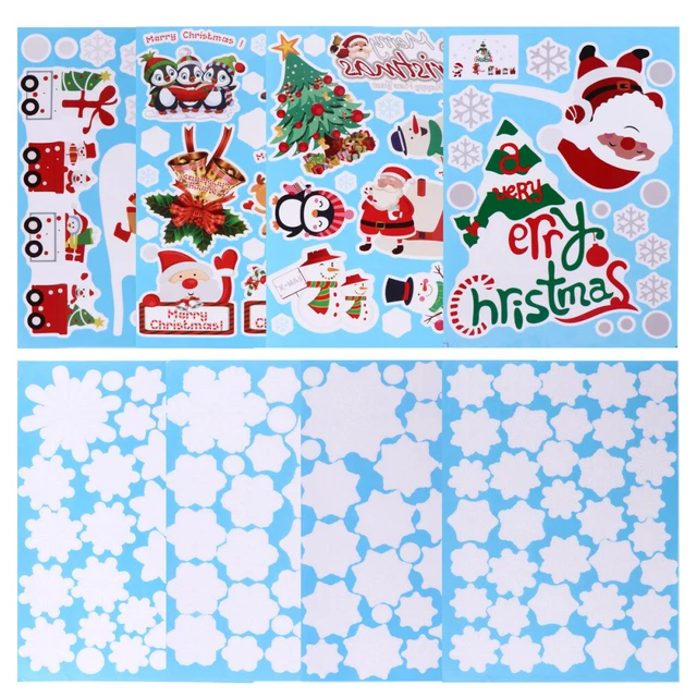 PVC Weihnachtsaufkleber Weihnachten Selbst Statisch Haften Fenster Wandaufkleber