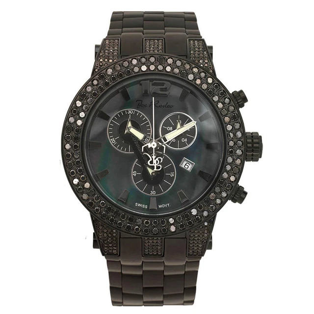 Joe Rodeo Diamond Men's Watch - BROADWAY black 6.5 ctw