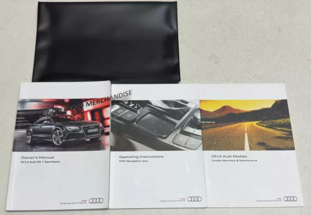 2014 Audi Rs 7 Sportback Owners Manual Sport Hatchback V8 4.0 Turbo Navigation