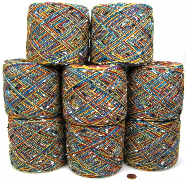 Wollpaket 1000g (1kg) weiche  Wolle Effektgarn Häkelgarn  Designergarn  Nr.10