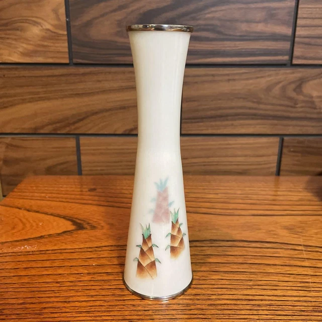 Cloisonne ware Vase 7.4 inch Bamboo shoots pattern Japanese art Figurine Cloisonne ware Vase 7.4 inch Bamboo shoots pattern Japanese art Figurine