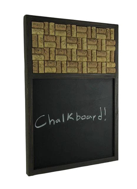 Brown Wooden Frame Wine Cork Memo Chalkboard