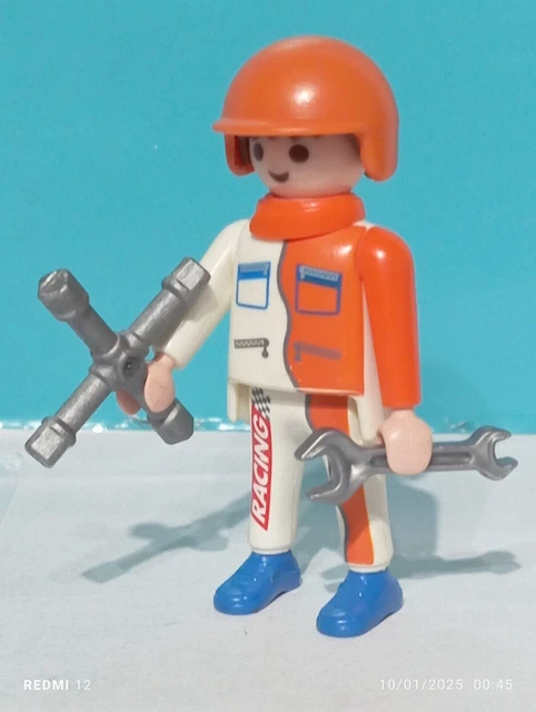 Figurine Playmobil Mécanique Mercedes - Sans Boîte, état Très Bon (occasion)
