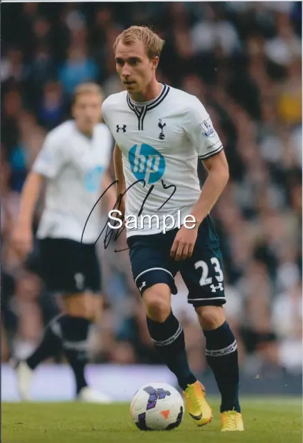 Signed Christian Eriksen Tottenham Hotspur Spurs Autograph Photo Picture Frame 2 2