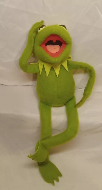 Vintage Plush Kermit the Frog #850 Jim Henson Muppet Doll Fisher Price Toy 1976