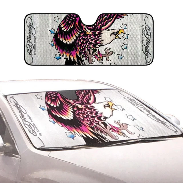 Ed Hardy Eagle Car Truck Front Window Windshield Accordion SunShade Jumbo Sz