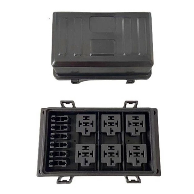 Boîte à Fusibles 6 Voies 32V 40A Imperméable - Avec 10 Fusibles - Pour Voiture Bateau - Gebildet