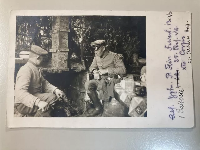 ~1916 Foto AK Soldaten in Gmina Niegowa Schlesien Polen Feldpost