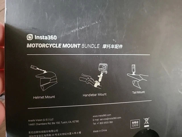 Insta360 Motorcycle Mount Bundle for ONE R, ONE X, ONE New Version 2