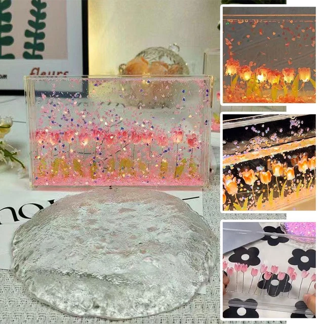 Handmade Artificial Flowing Tulip Night Light DIY.