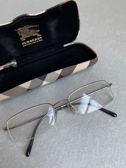burberry half rim eyeglasses