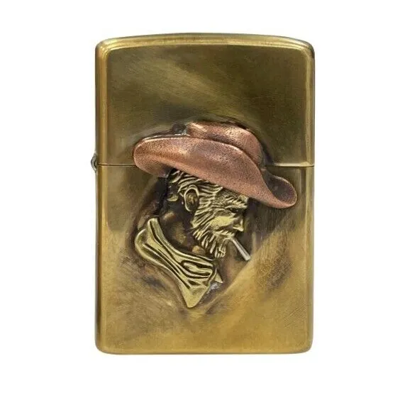 Zippo Brass Pipe Lighter With Street Brass Finish, 48267GPI, New In Box
