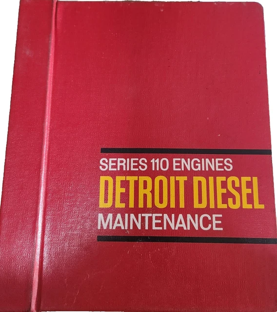 DETROIT DIESEL 110 Series Engine Shop Service Repair Maintenance Manual