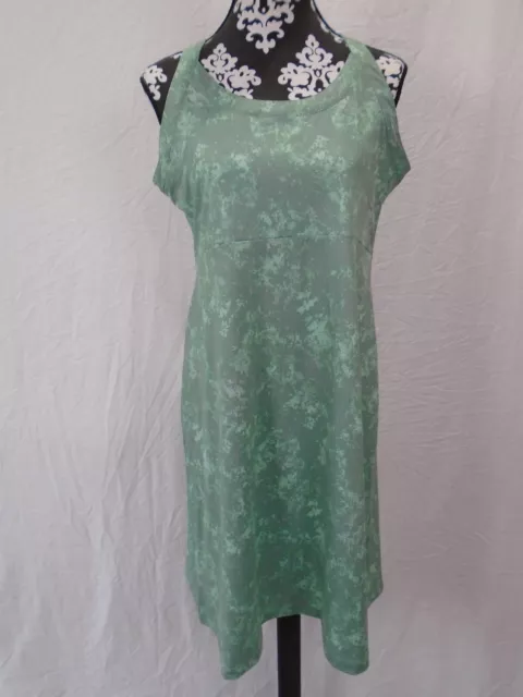 Columbia Women’s Size Large Activewear Sport Sleeveless Dress Green/Mint Print