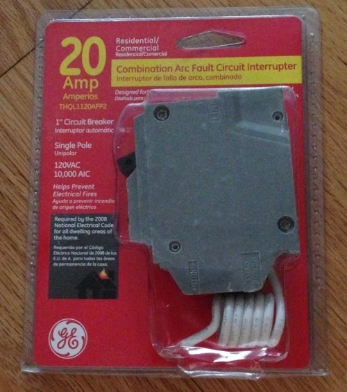 GE THQL1120AFP2 SINGLE Pole Combination Arc Fault Circuit Interrupter