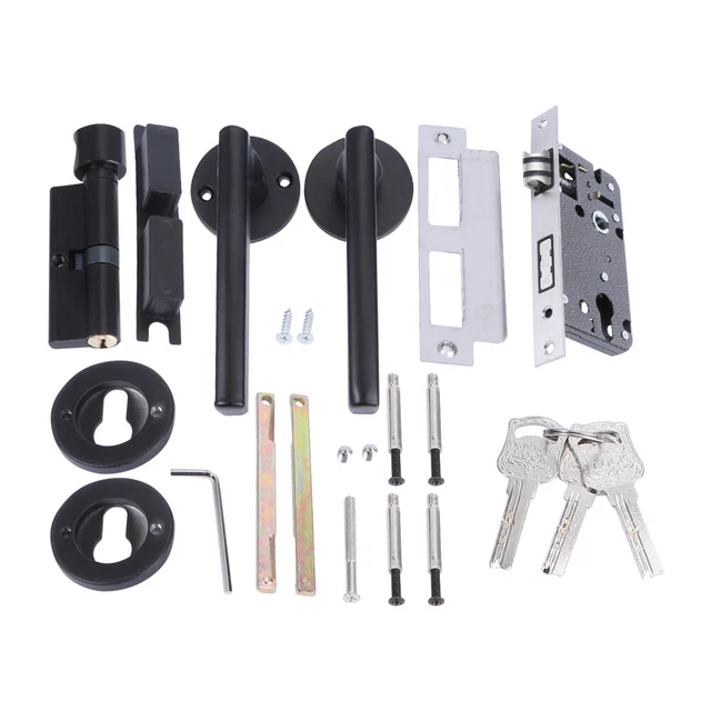 Leva porta bagno serratura porta interna manopola set serratura letto camera leva porta