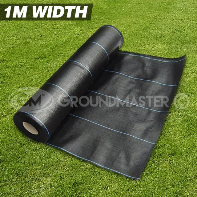 1M Wide Groundmaster™ Heavy Duty Weed Control Fabric Ground Cover  Membrane
