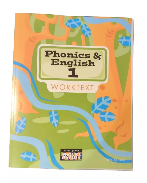 281683 BJU Press Phonics & English 1 Worktext 1st Gr 3rd ed Workbook Home School