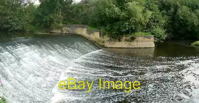 Photo 6x4 Weir, River Aire, Kirkstall Upper Armley Looking across the wei c2006